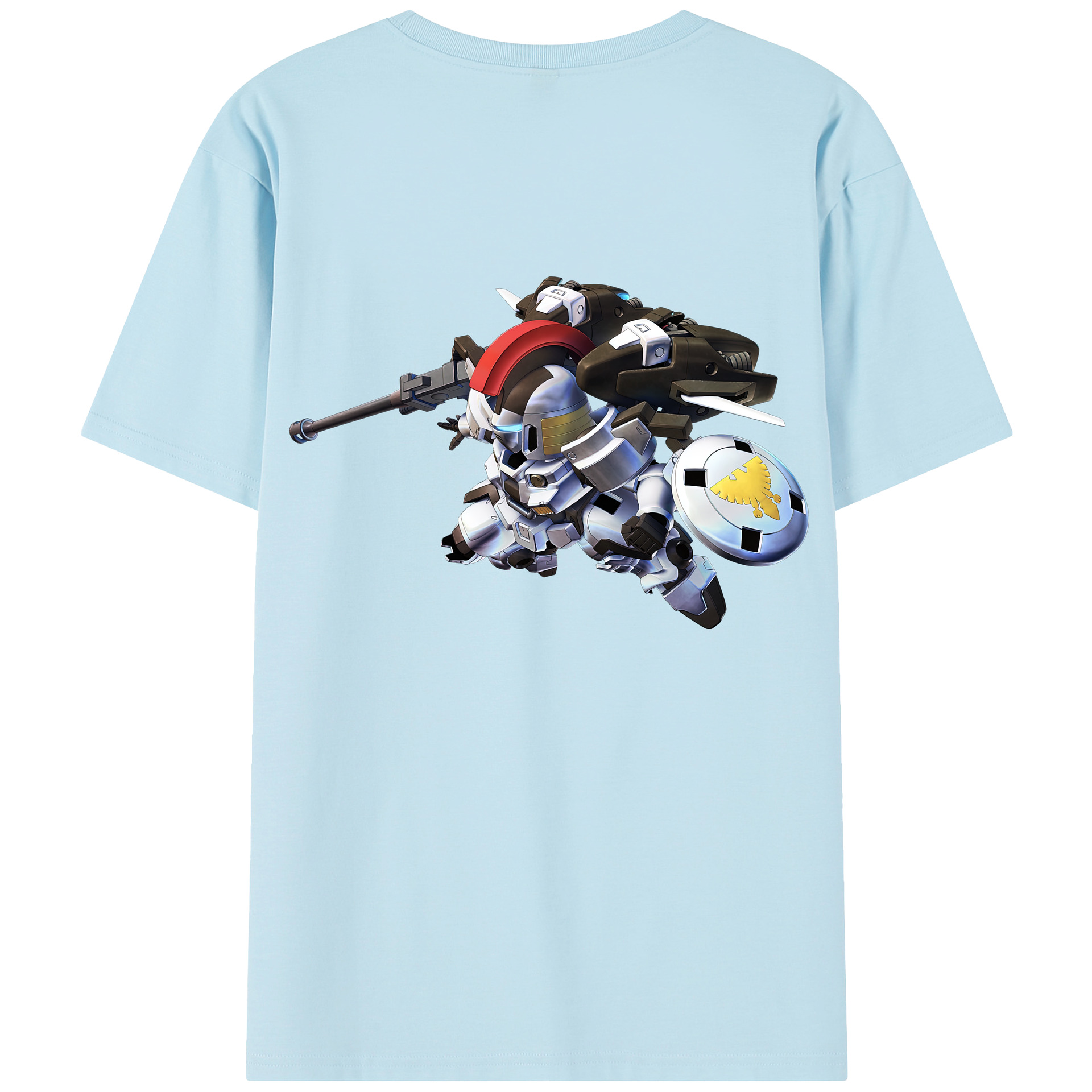 （画像用） 機動戦士ガンダム Mobile Suit Gundam 綿100％半袖Tシャツ（背面プリント）
